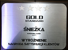 ŚNIEŻKA, ПОЛУЧИЛА ОТЛИЧИЕ ПОТРЕБИТЕЛЕЙ