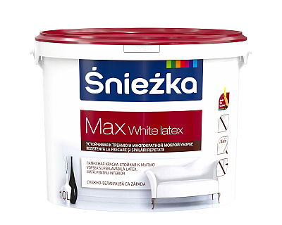 Śnieżka Max White latex МАТОВАЯ ЛАТЕКСНАЯ КРАСКА ДЛЯ ИНТЕРЬЕРОВ
